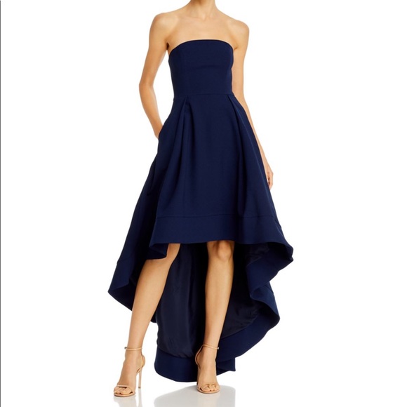 Dresses & Skirts - 💥LAST CHANCE💥 Hi-Low Strapless Evening Gown Navy